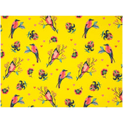 Minerva Loop Back French Terry Stretch Knit Fabric Yellow - per metre