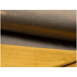 Minerva Lurex Metallic Fleece Fabric Ochre - per metre
