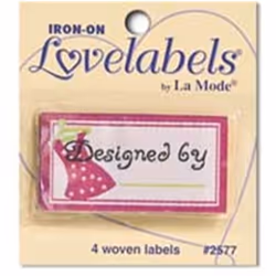 Iron On Lovelabels - per pack of 4
