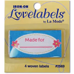 Iron On Lovelabels - per pack of 4
