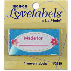 Iron On Lovelabels - per pack of 4