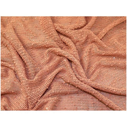 Minerva Sequin Lace Fabric - per metre - Salmon