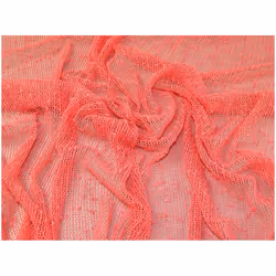 Minerva Sequin Lace Fabric - per metre - Coral Pink