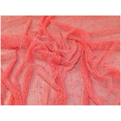 Minerva Sequin Lace Fabric - per metre - Coral Pink
