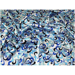 Minerva Crinkle Satin Fabric Turquoise - per metre