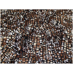 Minerva Crinkle Sheer Chiffon Fabric Brown - per metre