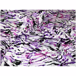 Minerva Crinkle Satin - per metre - Purple