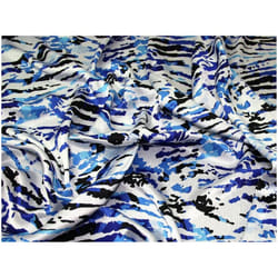Minerva Crinkle Satin - per metre - Blue