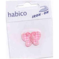 Butterfly Patch Motif  Pink - each
