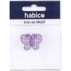 Butterfly Patch Motif  Lilac - each