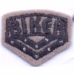Biker Patch Motif  Grey - each