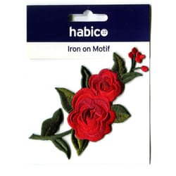 Flower Patch Motif  Red - each