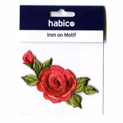 Flower Patch Motif  Red - each