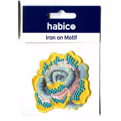 Flower Patch Motif  Yellow - each