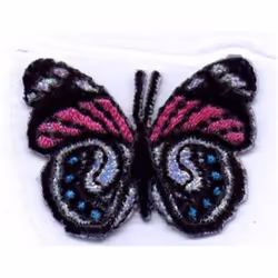 Butterfly Patch Motif Multicoloured - each