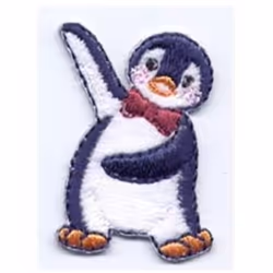 Penguin Patch Motif  Multicoloured - each