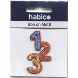 123 Patch Motif Multicoloured - each