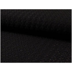 Minerva Stretch Lace Fabric Black - per metre