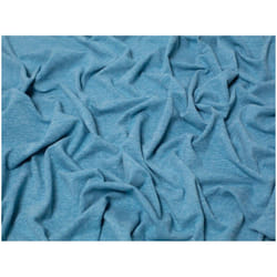 Minerva Melange Cotton Jersey Stretch Knit - per metre - Petrol