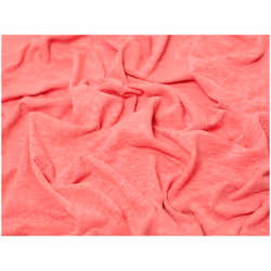 Minerva Melange Cotton Jersey Stretch Knit - per metre - Coral Red