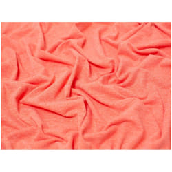 Minerva Melange Cotton Jersey Stretch Knit - per metre - Coral Orange