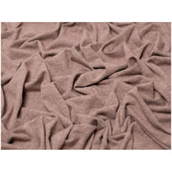 Minerva Melange Cotton Jersey Stretch Knit - per metre - Biscuit