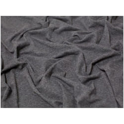 Minerva Melange Cotton Jersey Stretch Knit - per metre - Charcoal