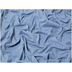 Minerva Melange Cotton Jersey Stretch Knit - per metre - Calm Blue