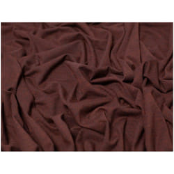 Minerva Melange Cotton Jersey Stretch Knit - per metre - Dark Rust Brown