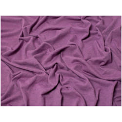 Minerva Melange Cotton Jersey Stretch Knit - per metre - Dark Plum