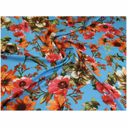 Minerva Soft Polyester Crepe Fabric Turquoise - per metre