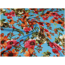 Minerva Soft Polyester Crepe Fabric Turquoise - per metre