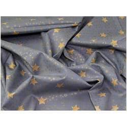 Minerva 100% Cotton Fabric Grey - per metre