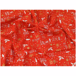 Minerva 100% Cotton Fabric Red - per metre