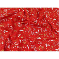 Minerva 100% Cotton Fabric Red - per metre