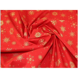 Minerva 100% Cotton Fabric Red - per metre