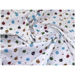 Minerva 100% Cotton Fabric White - per metre