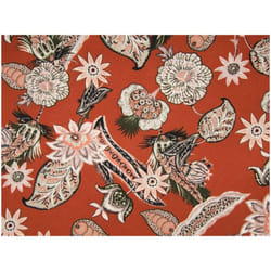 Minerva Polyester Georgette Fabric Rust - per metre