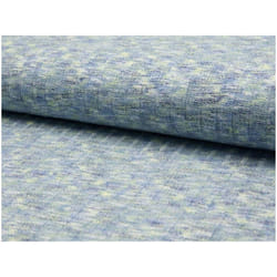 Minerva Viscose Rib Stretch Knit Fabric Blue - per metre