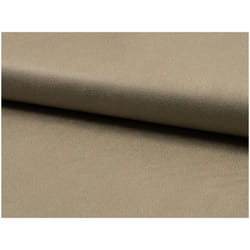 Minerva Foil Faux Suede Stretch Knit Fabric Light Khaki - per metre