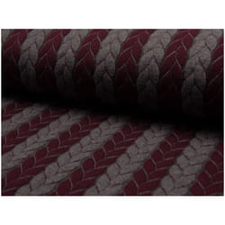 Minerva Textured Stretch Knit Fabric Bordeaux - per metre