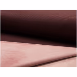 Minerva Fur Back Rib Stretch Knit Fabric Bordeaux - per metre