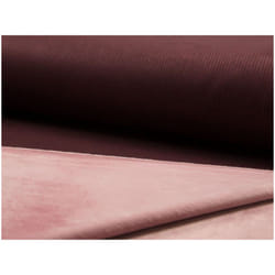 Minerva Fur Back Rib Stretch Knit Fabric Bordeaux - per metre