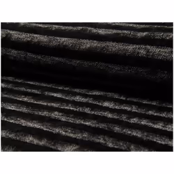 Minerva Textured Faux Fur Fabric Black - per metre