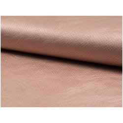 Minerva Punched Faux Leather Stretch Knit Fabric Old Rose Pink - per metre