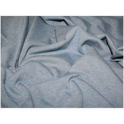 Minerva Soft Ponte Roma Double Stretch Knit Fabric - per metre - Marl Blue