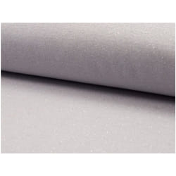 Minerva Lurex Tubular Rib Stretch Knit Fabric Light Grey - per metre