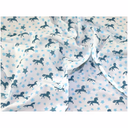 Minerva Printed Polycotton Fabric Mint - per metre