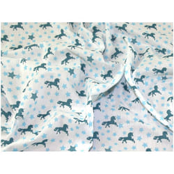 Minerva Printed Polycotton Fabric Mint - per metre