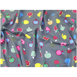 Minerva Cotton Jersey Stretch Knit Fabric Grey - per metre